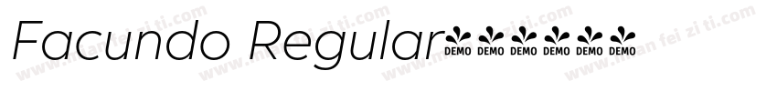 Facundo Regular字体转换